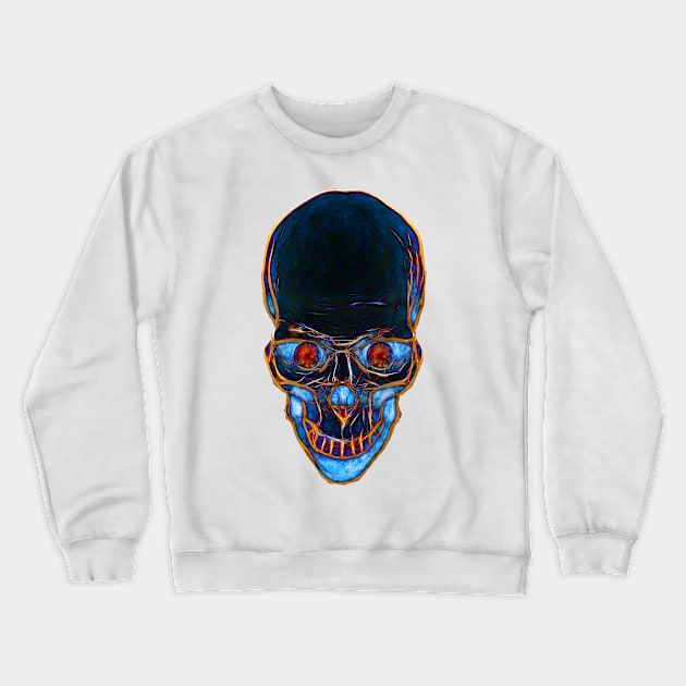 Alien Skull Crewneck Sweatshirt by crunchysqueak